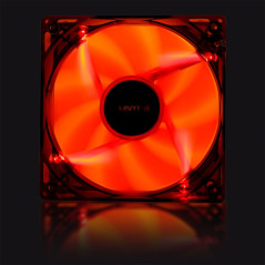 Unykach 120mm Fan with Red LED - Max Speed ​​1200rpm