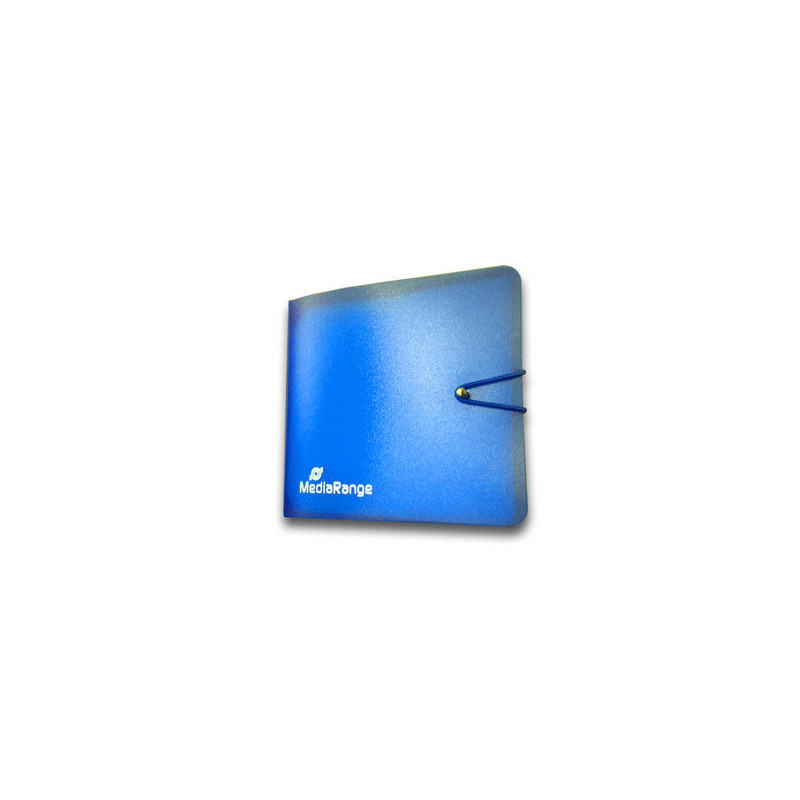 Pochette CD pour 12 disques bleu