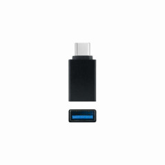 USB-C male to USB-A 3.1 female adapter, aluminium | DVDi.fr