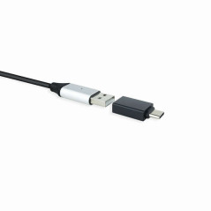 Adaptador USB-C macho para USB-A 3.1 fêmea, alumínio