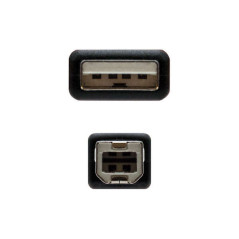 Cabo de Impressora USB-A 2.0 Macho a USB-B Macho 4.50m