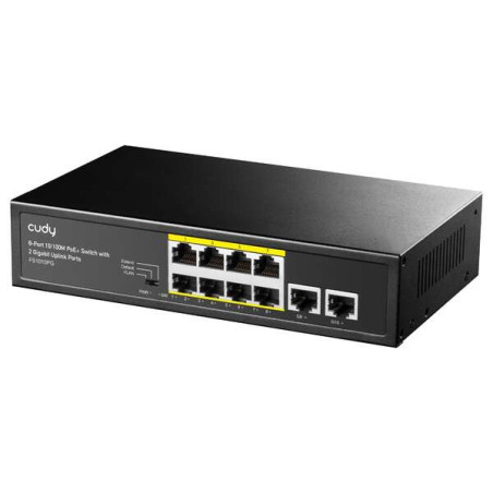 Cudy FS1010PG 8-Port 10/100M PoE+ Switch with 2 Uplink Ports