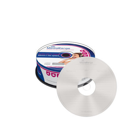 MediaRange Audio CD-R 700MB 80min 12x speed, Cake 25