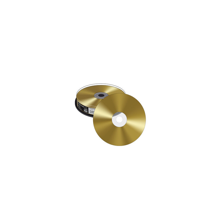 Prof. Line CD-R 52x 700MB MediaRange Oro Verdadeiro,  10 uni