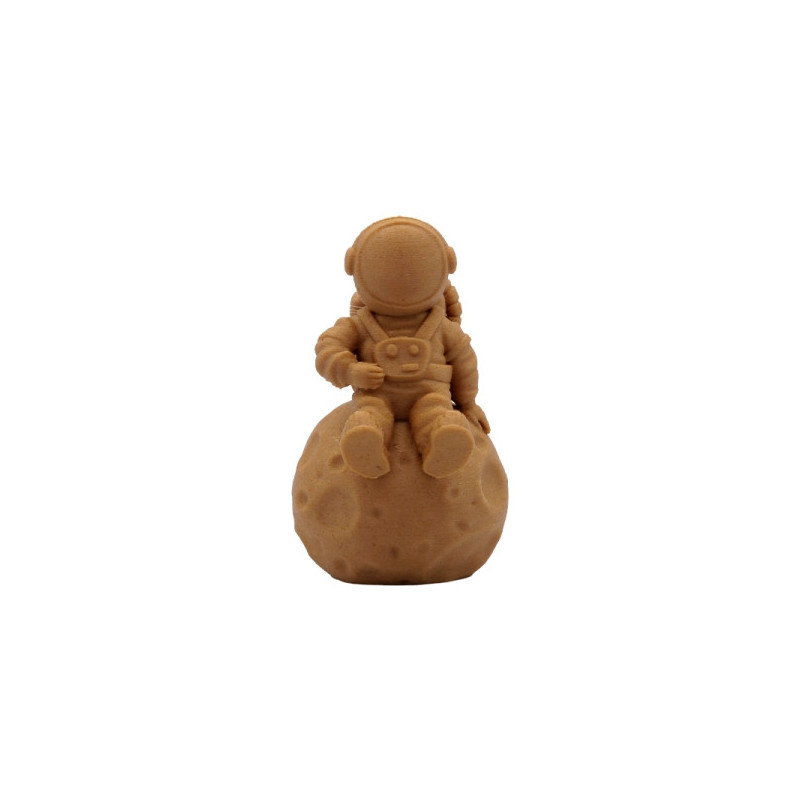 Filamento 3D PLA WOOD - Diametro 1.75mm - Bobina 0.5kg - Cor Madeira Natural