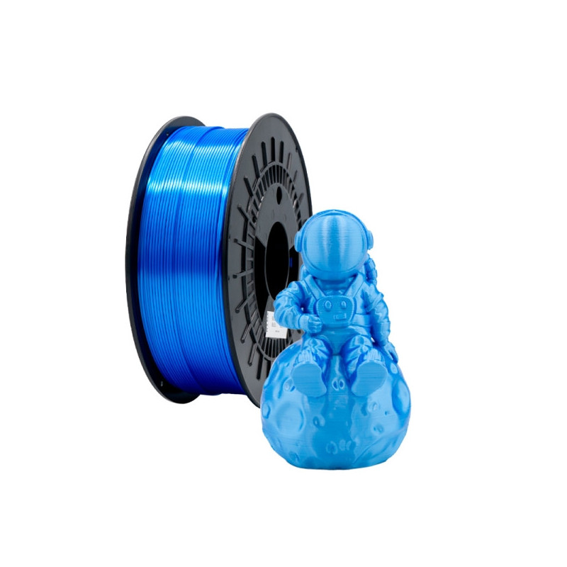 Filamento 3D PLA SILK - Diametro 1.75mm - Bobina 1kg - Cor Azul