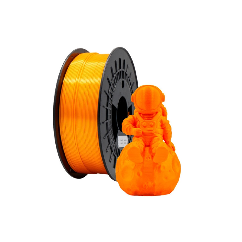 Filamento 3D PLA SILK - Diametro 1.75mm - Bobina 1kg - Cor Laranja