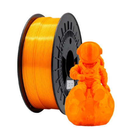 Filamento 3D PLA SILK - Diametro 1.75mm - Bobina 1kg - Cor Laranja