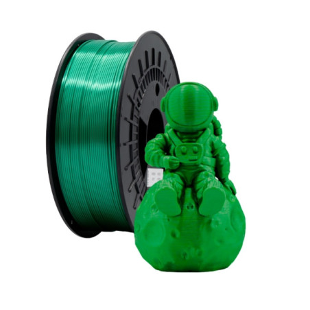 Filamento 3D PLA SILK - Diametro 1.75mm - Bobina 1kg - Color Verde