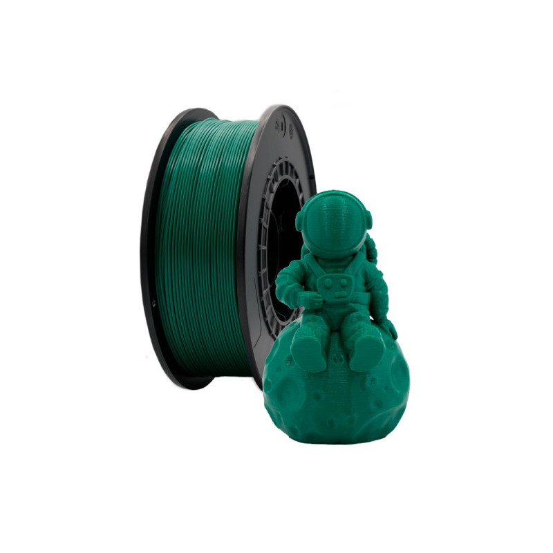 Filamento 3D PLA - Diametro 1.75mm - Bobina 1kg - Color Verde Oscuro