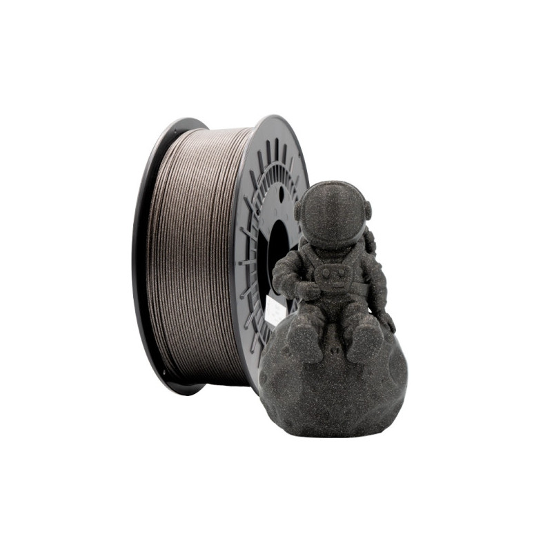 Filamento 3D PLA GLITTER - Diametro 1.75mm - Bobina 1kg - Cor Preto