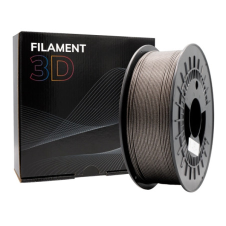 Filamento 3D PLA GLITTER - Diametro 1.75mm - Bobina 1kg - Color Negro