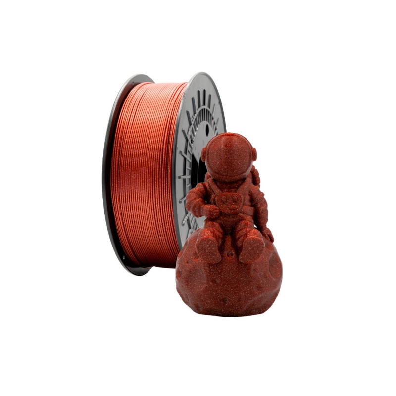 Filamento 3D PLA GLITTER - Diametro 1.75mm - Bobina 1kg - Color Rojo