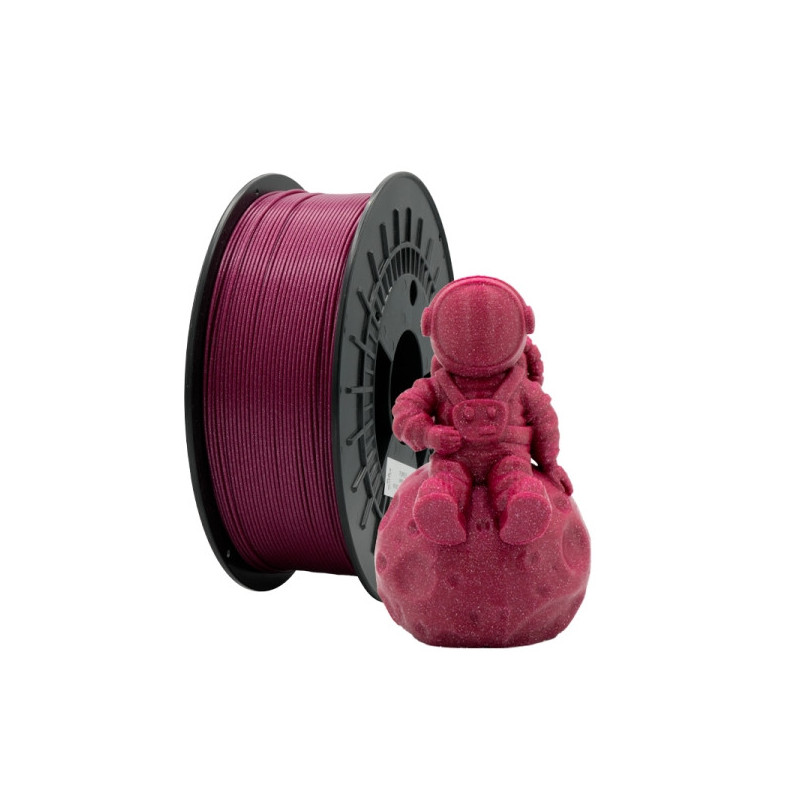 Filamento 3D PLA GLITTER - Diametro 1.75mm - Bobina 1kg - Cor Violeta