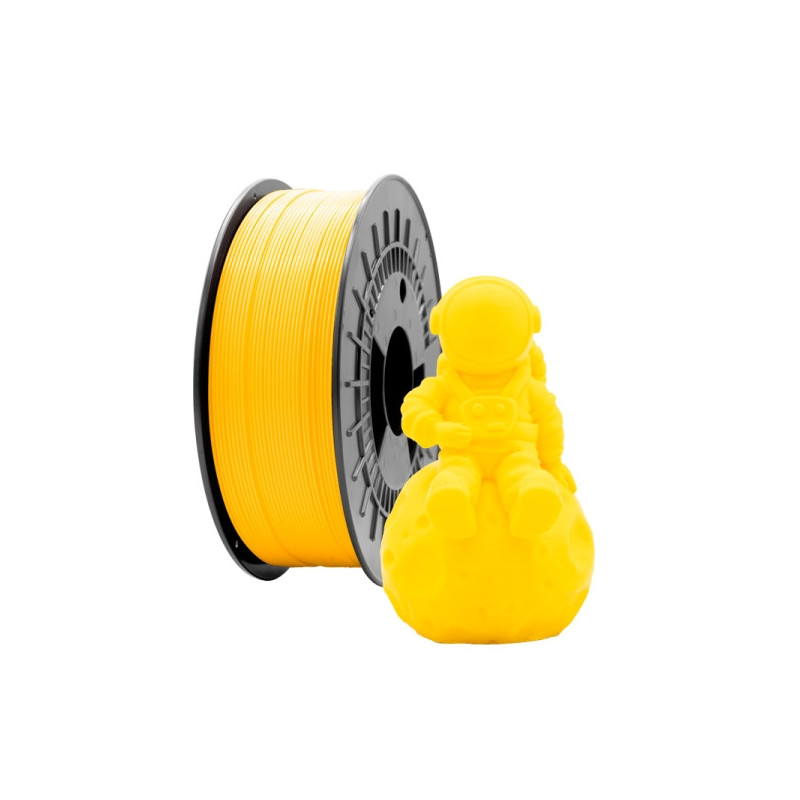 Filamento 3D PLA MATE - Diametro 1.75mm - Bobina 1kg - Cor Amarelo