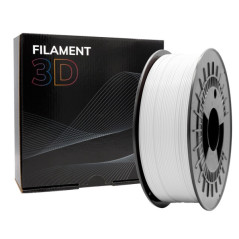 Filamento 3D PLA MATE - Diametro 1.75mm - Bobina 1kg - Cor Branco