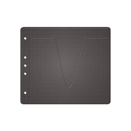 Vlieshüllen für 2 Discs, für Standard-Ordner - Schwarz - Pack 50
