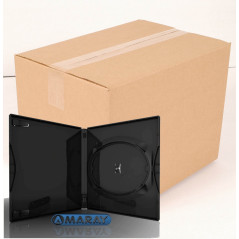 Amaray Caixa de DVD para 1 disco, 14 mm, cor preta | DVDi.fr