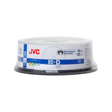 JVC BD-R 25GB 6X INKJET WHITE PRINTABLE - 25 Uni