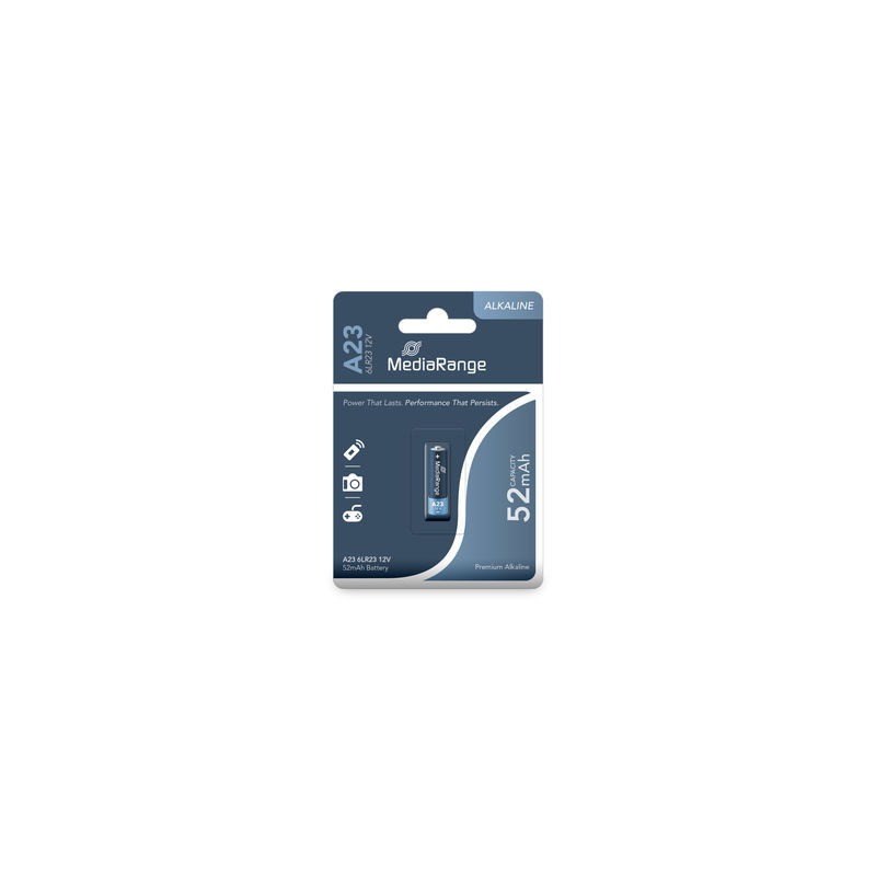 Pila alcalina A23|6LR23 12V pack 1 unidad MediaRange