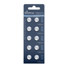 Batterie a bottone alcaline MediaRange AG10 (LR54), 1,5 V