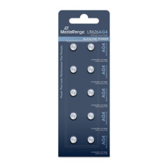 Pila de Boton Alcalina AG4|LR626|1.5V Pack 10 Unidades MEDIARANGE