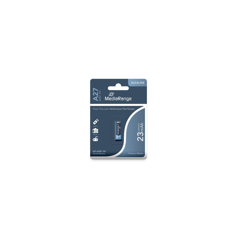Pila alcalina A27|6LR27 12V pack 1 unidad MediaRange
