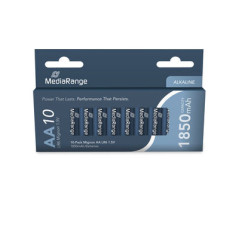 Pilhas Alcalinas AA|LR6 1.5V Pack 10 Unidades MEDIARANGE