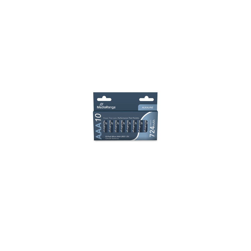 MediaRange Batterie alcaline ministilo AAA|LR03 1,5V, pack 10
