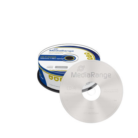 MediaRange CD-R 100min - 900MB 48x, Tarrina 25