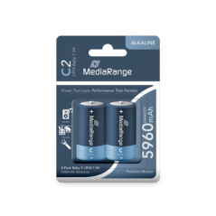 MediaRange Premium Pilhas Alkaline, Baby C|LR14|1.5V, Pack 2