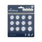Lithium-Knopfzellen, Sortiment CR2016|CR2025|CR2032|CR2450, Pack 12