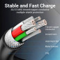 Cable USB-C Macho a USB-C Macho - 1.5m 3A - PD60W - Color Black Cable USB-C Macho a USB-C Macho - 1.5m 3A - PD60W - Color Black