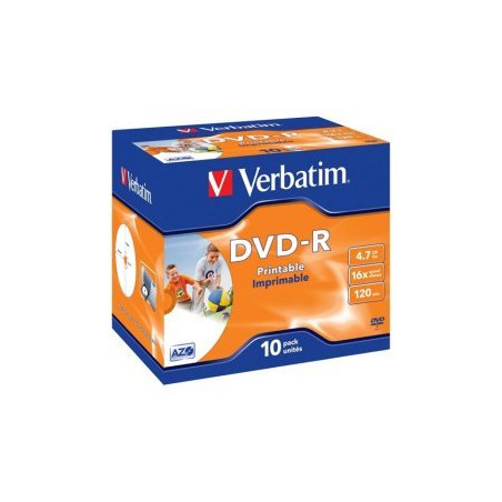 Verbatim DVD-R 4,7 Go 16x imprimable | DVDi.fr