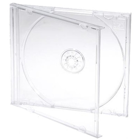 Pack 100 - ECO 10.4mm CD Jewelcase pour 1 CD/DVD Transparent MediaRange