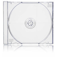 Pack 100 ECO - 10.4mm Capas CD Jewelcase para 1 CD/DVD Transparente MediaRange