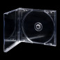Pack 100 - ECO 10.4mm CD Jewelcase pour 1 CD/DVD Transparent MediaRange