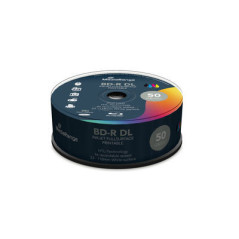 BD-R double couche 50GB, x6, impression jet d'encre pleine surface, Cake 25