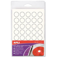 Bouton de fixation blanc pour CD/DVD 35 U. (APLI)