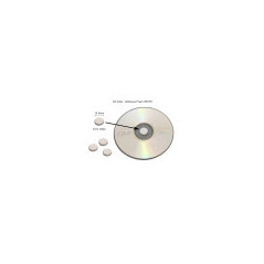 Weißer Fixierknopf für CD/DVD 35 U. (APLI)