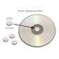 Bouton de fixation blanc pour CD/DVD 35 U. (APLI)