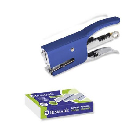 Bismark Mini-Hefter mit Zange und 2000 Heftklammern