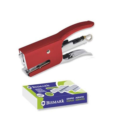 Bismark Mini-Hefter mit Zange und 2000 Heftklammern