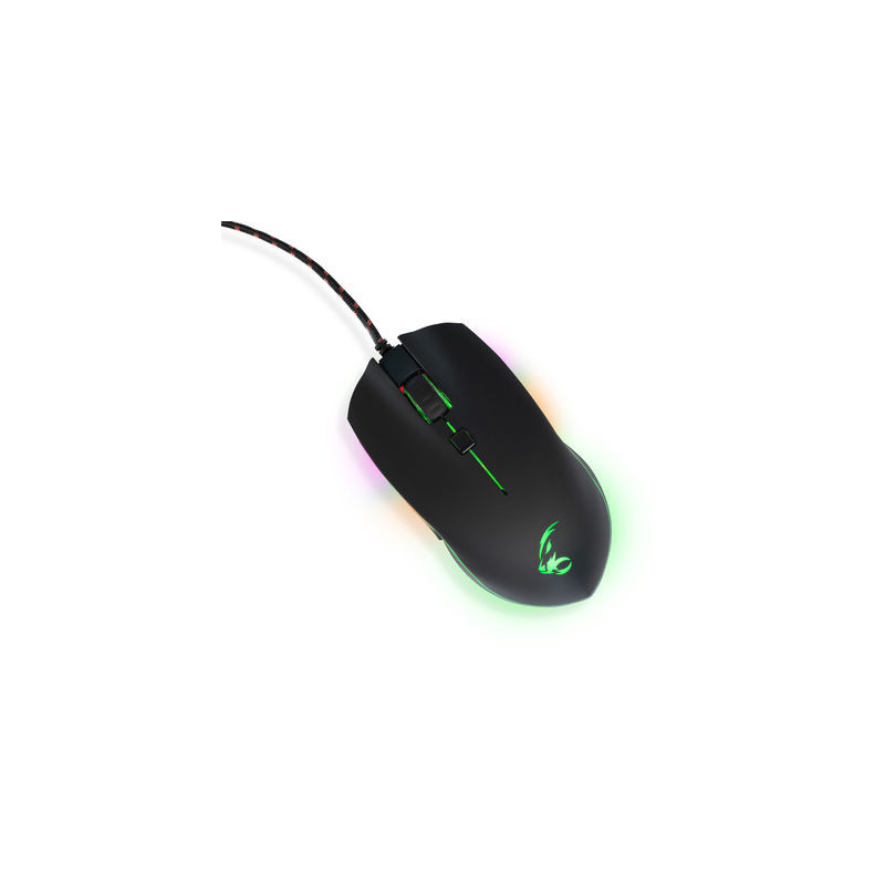 Rato para jogos ótico com fios MediaRange Gaming Series de 6 botões com retroiluminação RGB