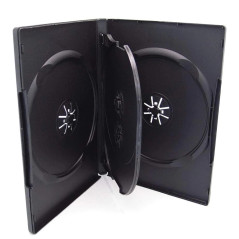 Estuche DVD 4 Discos 14mm negro MediaRange