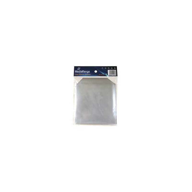 MediaRange Buste in plastica per CD/DVD, colore trasparente
