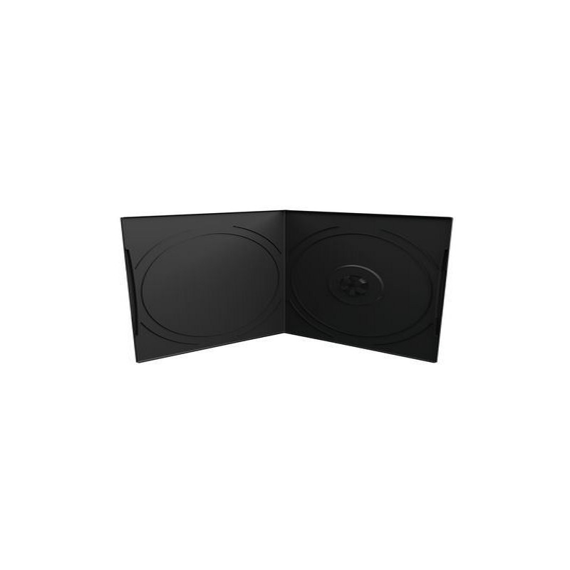 Boîtier CD/DVD 7mm, format poche, 1 disque, noir