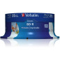 Verbatim BD-R HTL simple couche DL+ 25 Go 6X surface imprimable large Hard Coat spindle 25