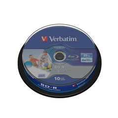 Verbatim BD-R 25 GB 6x imprimível – Cake 10 | DVDi.fr