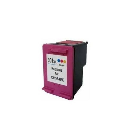 Cartouche d'encre compatible HP 301XL CH564EE Trois couleurs